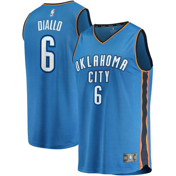 Maillot Oklahoma City Thunder Homme Hamidou Diallo 6 Icon Edition Bleu